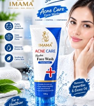 IMAMA Acne Care Flawless Face Wash (100g)