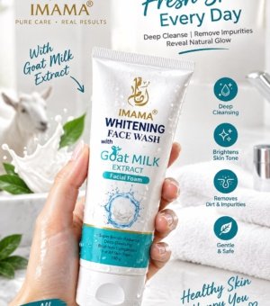 IMAMA Whitening Face Wash with Goat Milk Extract (100g)